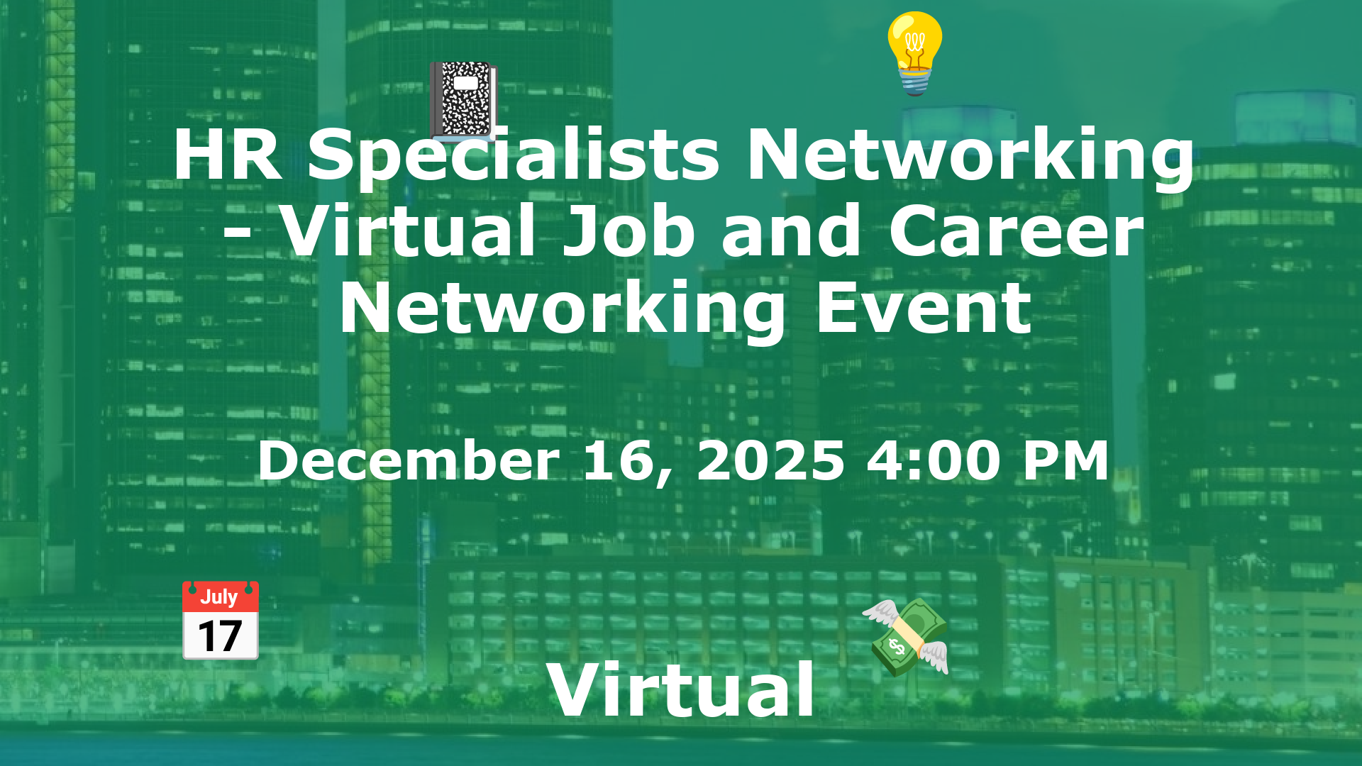 HR Specialists Networking - Virtual Job and Career Networking Event event image